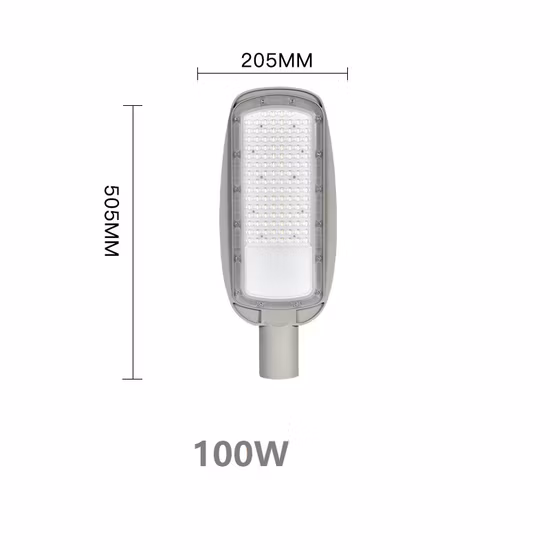 Wasserdichte IP65-Hochleistungs-IP66-Sicherheitsleuchte für den Außenbereich, IP65, 50 W, 100 W, 150 W, LED-Straßenleuchte, Garten- und Hofsensor, Solar- oder Haupt-LED-Straßenlaterne